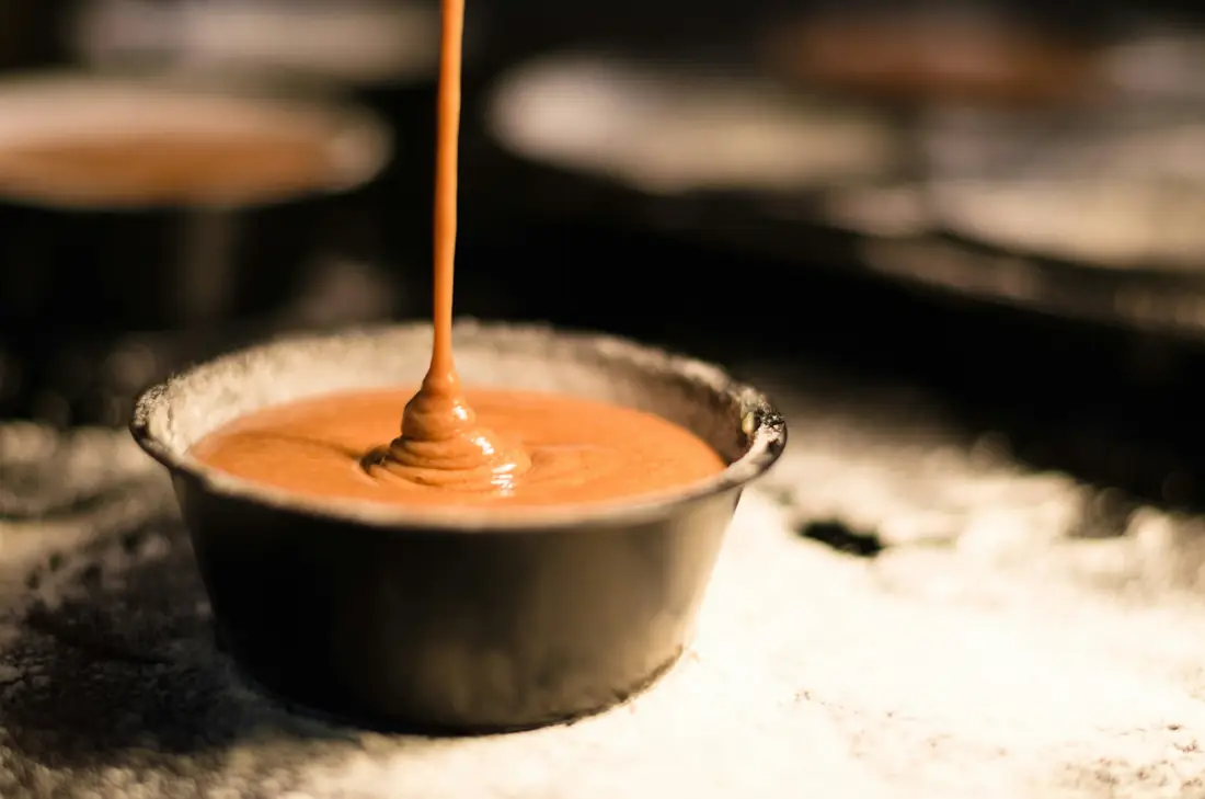 Fresh house sauce flight.